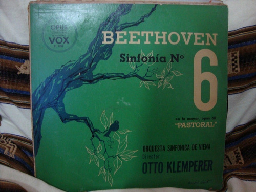 Vinilo Orquesta Viena Klemperer Beethoven Sinfonia Nº 6 Cl1