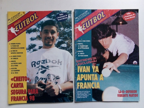 Revista Mas Futbol-   Año 1996 . ( Cuatro Ejemplares ) -