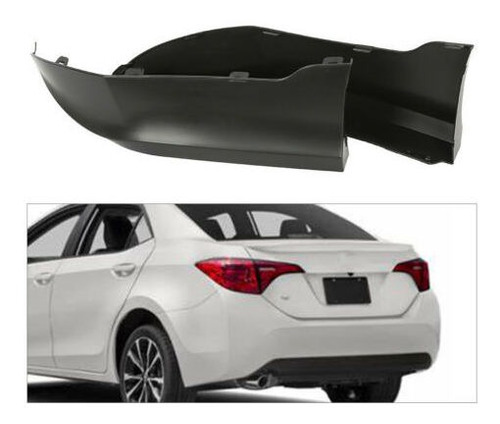 Rear Bumper Lips Spoiler Left+right For Toyota Corolla 2 Yyb