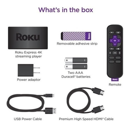 Imagen 4 de 8 de Roku Express 4K 3940 estándar 4K negro con 1GB de memoria RAM