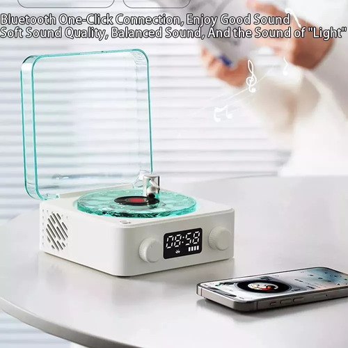 Tocadiscos De Vinilo Retro Con Bluetooth The Waves