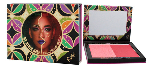 Paleta Facial Rude Cosmetics My Other Half Duo Shade Pearado