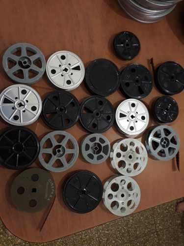 Latas De Película Con Supelicula,carretes Y Películas Mudas
