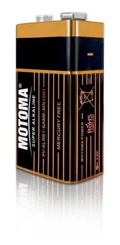 Bateria Pila Alcalina 9v Motoma Original Nueva Hobbytronica