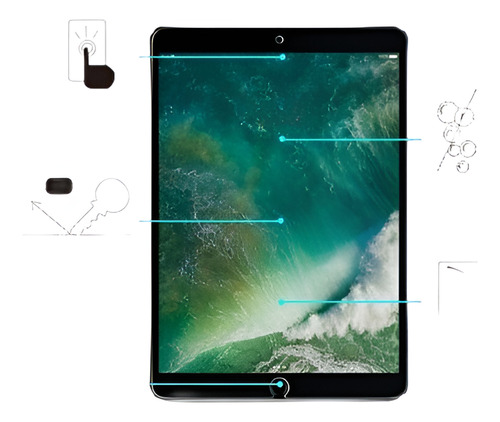 9h Templado Vidrio Protector Film Para Apple iPad Pro 10,5 2