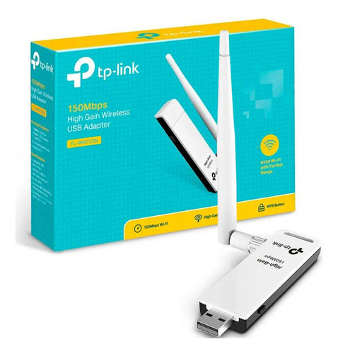 Tp-link Tarjeta De Red Inalambrica Tl-wn722n Usb 150 Mbps