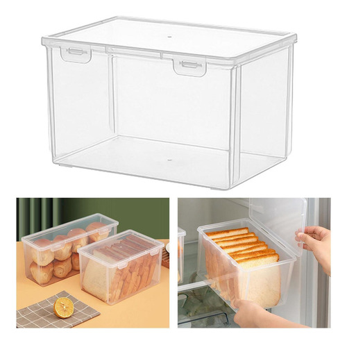 Caja De Pan Transparente Contenedor De Pan Soporte De Pan