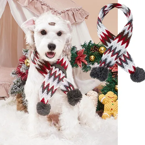 2 Calentador De Cuello De Invierno Para Mascotas, Onda S