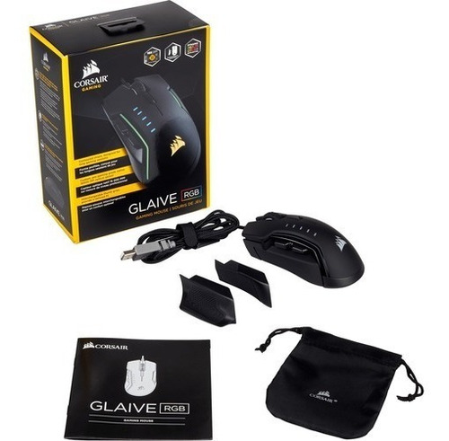 Mouse Óptico Gaming Corsair Glaive, De Color Rgb, Cómodo