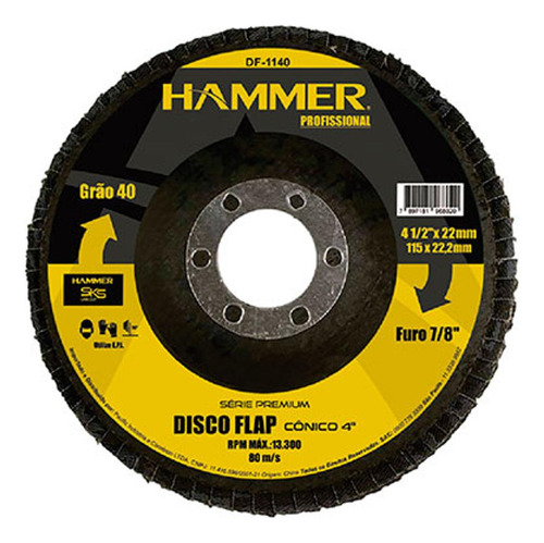 Disco Flap Hammer 4.1/2 X 40