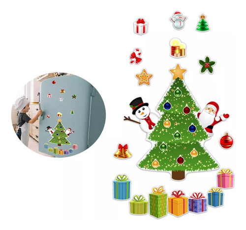 Adhesivos Magnéticos Duraderos Para Nevera, Regalo, Navidad