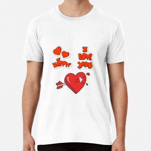 Remera Happy I Love You Valentine's Day, Camiseta Thinking O
