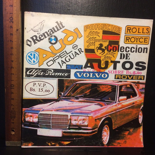 Colección De Autos Álbum De Barajitas Marca Reyauca Original