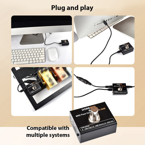 Controlador De Pedal Doremidi Midi, Plug & Play, Diy Cc/pc/n