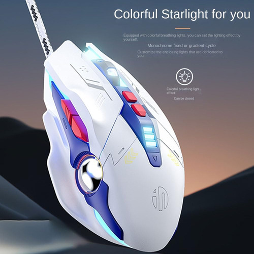 Aimery Wired Gaming Mouse Matones Ratones Mecánicos Luz Colo