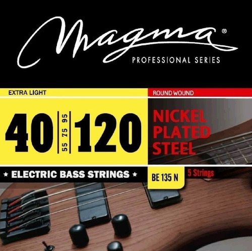 Encordado Bajo Magma 040 Be-135n 5 Cuerdas