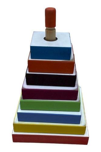 Piramide Didactica De Madera 