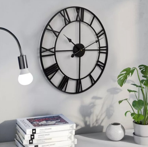 Reloj De Pared Vintage 47 Cm 3d Grande Retro Hierro