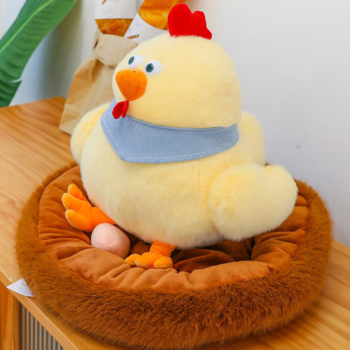 X Nuevo Set De Juego De Peluche For Gallinas Poniendo
