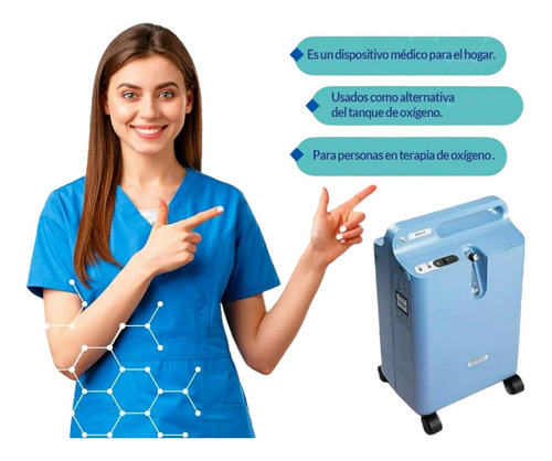 Imagen 4 de 10 de Concentrador De Oxígeno Everflo Philips Respironics 5litros