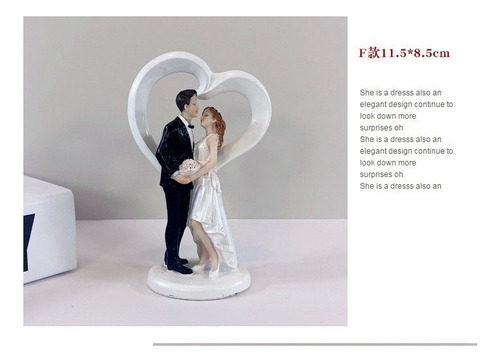 2 Decorações De Bolo De Casamento Com Estátuas De Amor Do