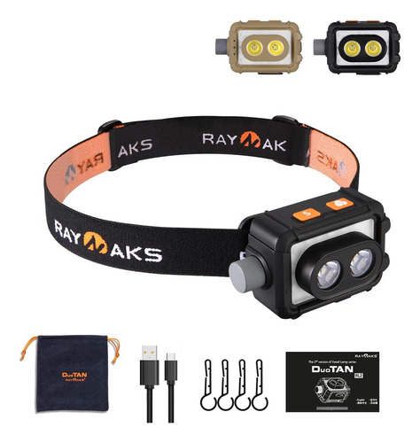 Raynaks Osram P9x2led Lampara Cabeza Duotan Hl2 Usb Tipo