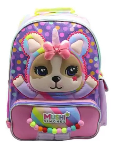 Mochila Cresko Simones Mushi Shine Niñas Escolar 18 In