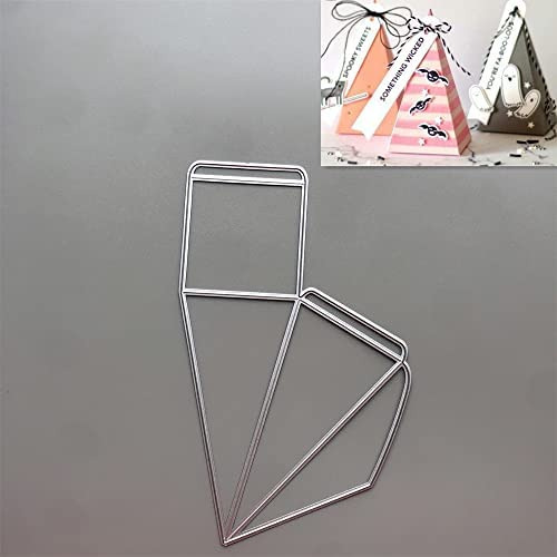 Caja Regalo Triangular Ma 15 Usd 2022 Troquel Corte Metal