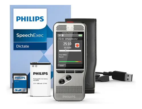 Grabadora De Voz Philips Dpm6000 Digital Pocket Memo