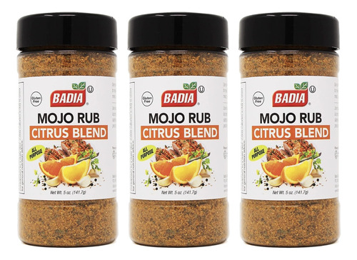 Badia Mojo Rub Citrus Blend 142 Grs X 3 Unidades