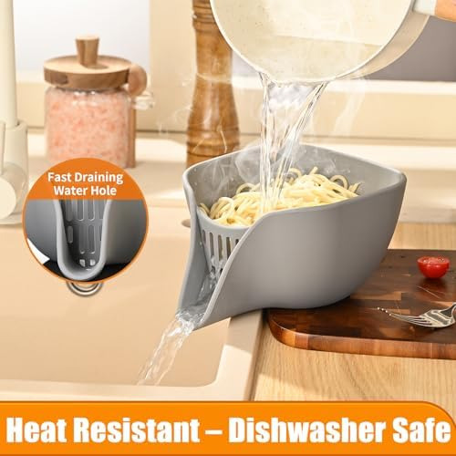 Coladores Y Coladores, Colador De Silicona Para Cocina Con B