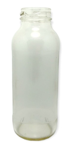Imagen 3 de 10 de Frasco Vidrio Botella Jugo 250 Cc Boca Ancha T/metal Pack X5