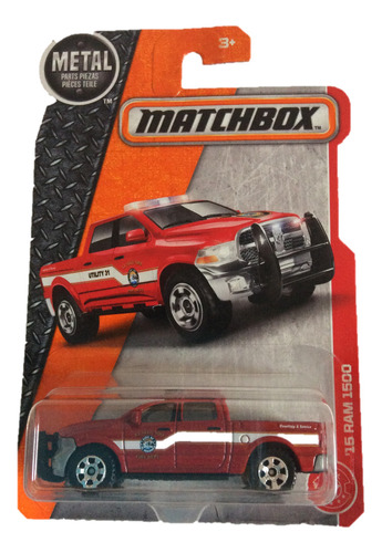 Matchbox Dodge Ram 1500 Fire Dept Utility 2015 Original