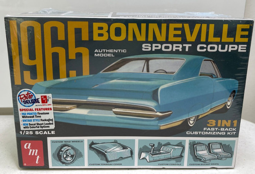 Amt 1965 Bonneville Sport Coupe 1/25 Scale 3 En 1