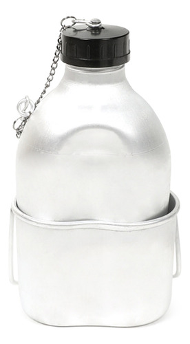 Cantimplora Portátil De Aluminio De 0,8 L/1 L/1,3 L Con Taza