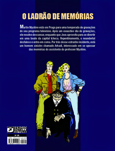 Martin Mystère - volume 20: O ladrão de memórias, de Memola, Frederico. Editorial Mythos, capa mole em português, 2020