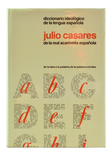Diccionario Ideológico De La Lengua Española Julio Casares