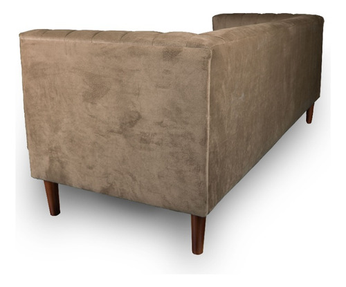 Sofa Sorrento 3 Cuerpos Tela Velvet Vivian - Latam Home