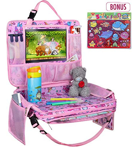 Kids Play Bandeja Organizador Asiento Vehiculo Bolsa Tablet