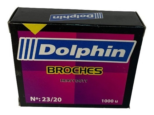Broches Dolphin N° 23/20  X 1000 P/ Abrochadora  X 10 Cajas