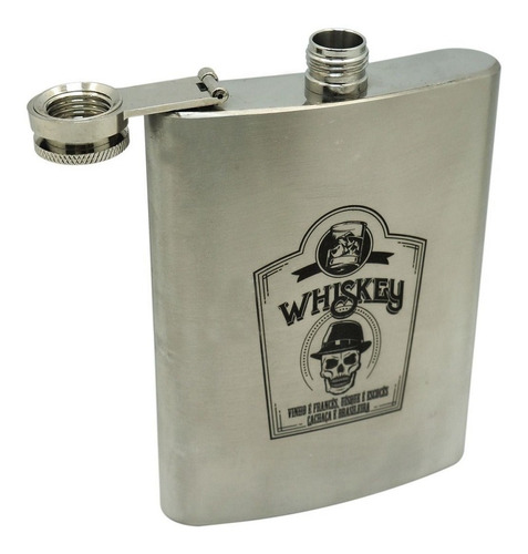 Imagem 2 de 5 de Cantil Inox 220 Ml Whiskey Nª8 Cebola 99746