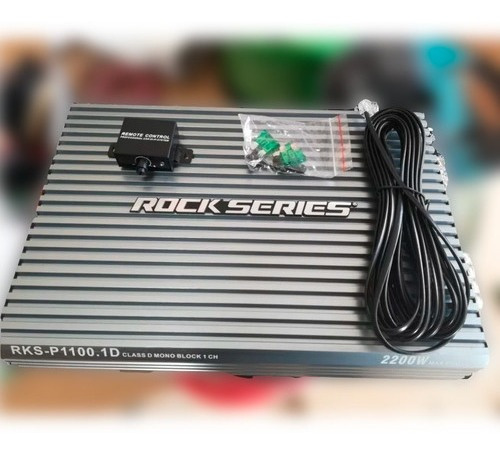 Imagen 1 de 5 de Amplificador Rockseries Clase D Rks-p1100.1d 2200w Cont Bajo