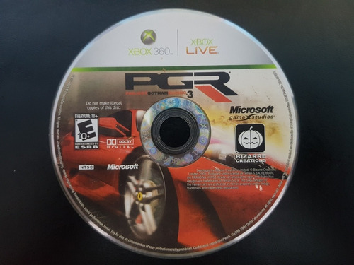 Project Gotham Racing 3 Para Xbox 360 Original Solo Disco
