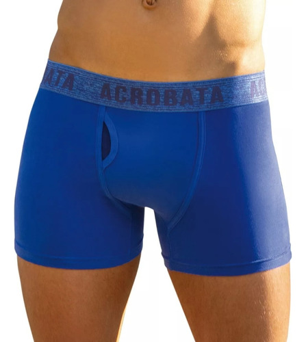 Boxer Acrobata Algodón/lycra Con Bragueta Art. 5048 S/xxl