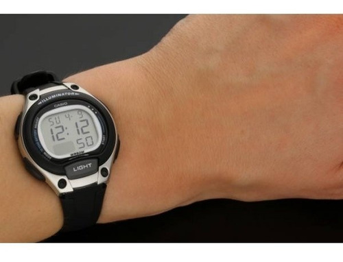 Relógio Casio Unissex Iluminator Lw-203 1avdf Prata Digital