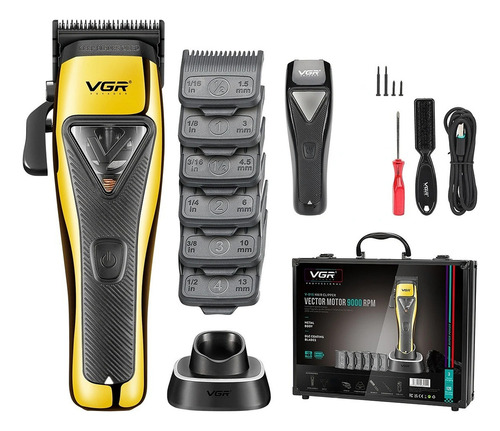 Máquina De Corte Vgr V015 Com Maleta Para Barbeiro