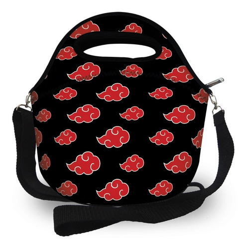 Imagem 2 de 6 de Kit Escolar Lancheira + Squeeze Akatsuki Volta As Aulas