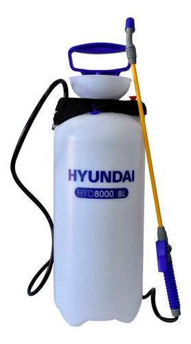 Aspersora Fumigadora Ligera Manual 8lt Hyd8000 Hyundai Color Blanco