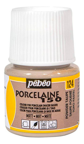 124 Mate Topo Pastel Pebeo Porcelaine 150 De 45 Ml