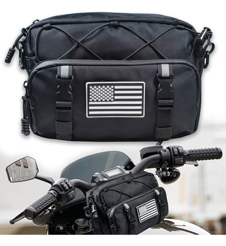 Bolsa Universal Para Motocicleta, Bolsa Negra Para Manubrio 